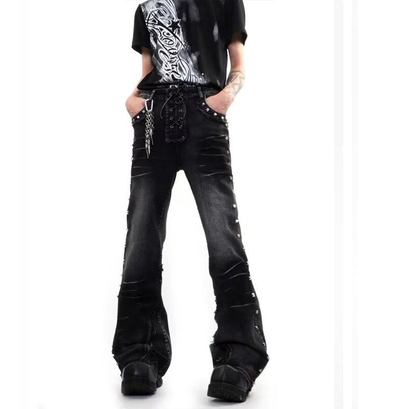 Skinny Jeans Ripped - Zerrissene Skinny-Jeans mit niedriger Taille aus