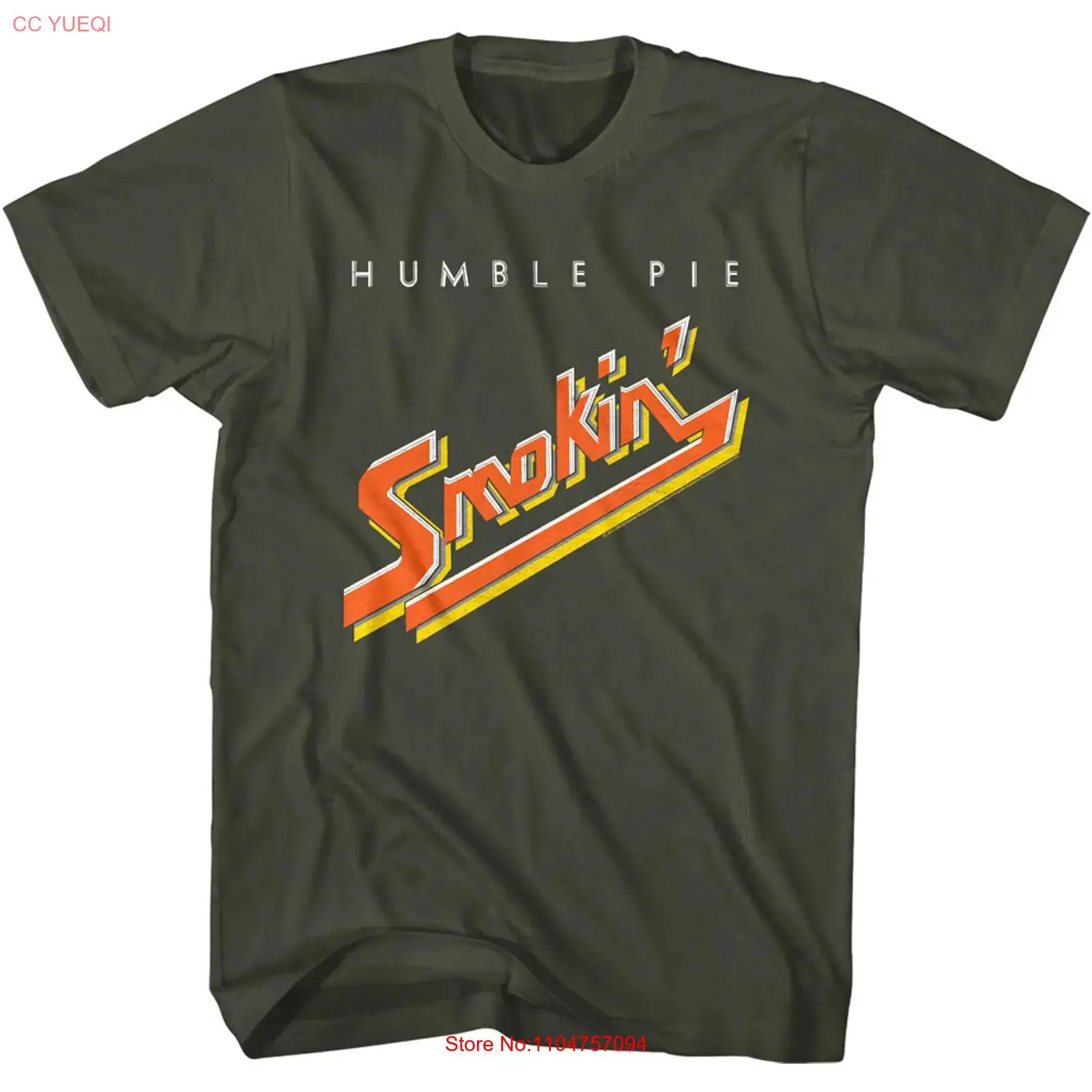 Men'S Fashion 1960S - Humble Pie Herren-T-Shirt Smokin' 1960s Supergroup