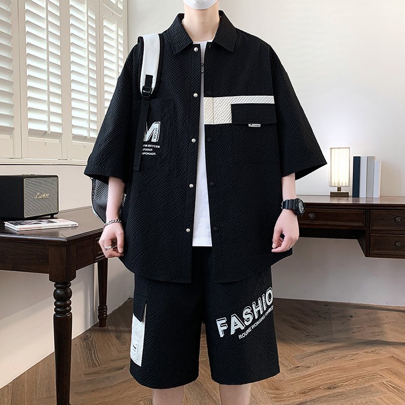 Mens Fashion Casual 2026 - Modische Herren-Sets: Oberteile & Shorts, Zweiteiliger