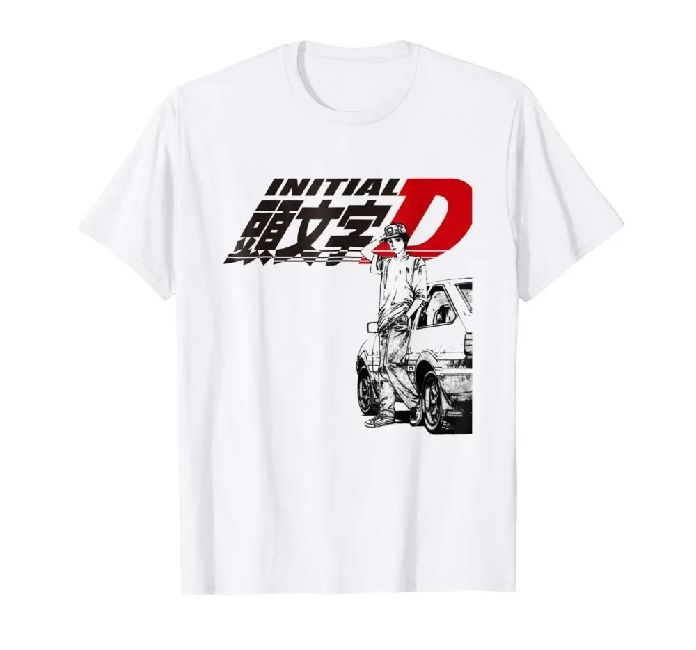 Men'S Fashion Websites - Initial D T-Shirt Sommermode Kurzarm-T-Shirts Markenkleidung