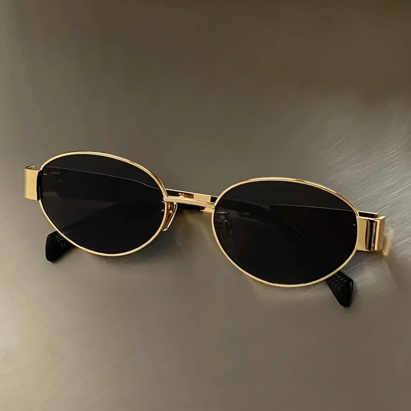 Men'S Fashion Round Glasses - Trendige Ovale Sonnenbrille für Damen Luxuriöser