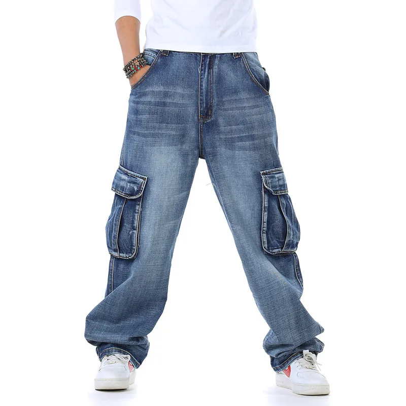 Men'S Fashion For Fat Guys - Herren Baggy Jeans Frühling und Herbst