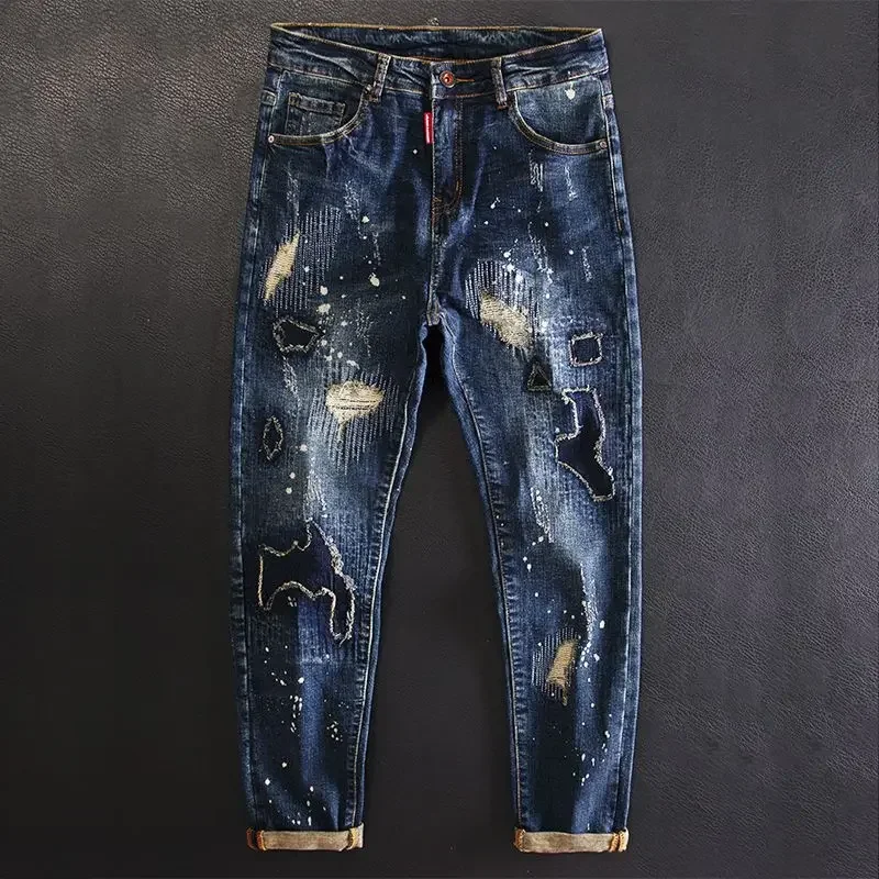Skinny Jeans Ripped - Jeans für Männer Stretch hose Slim