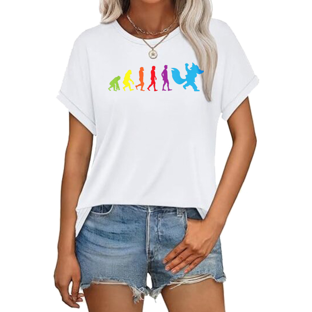 Men'S Fashion Evolution - Furry Evolution Grafik-Bedrucktes Furries Damen Herren