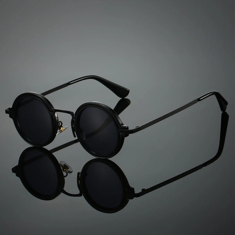 Men'S Fashion Round Glasses - Neue Retro-Sonnenbrille mit rundem Metallrahmen für