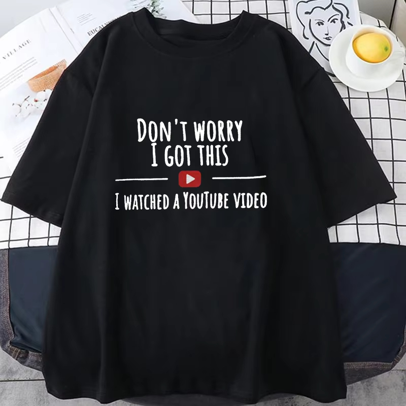 Damen Herren Lustiges T-Shirt  – Men Fashion Youtuber Bewertung und Preis
