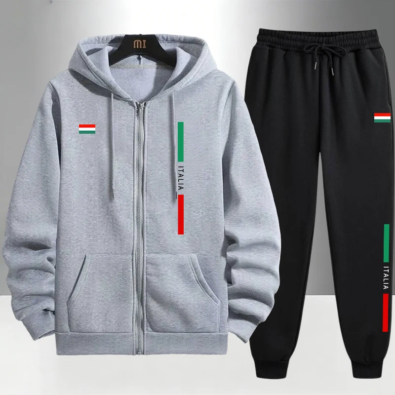 Italienische Mode Herren-Set R – Men'S Fashion Zipper Hoodie Bewertung und Preis