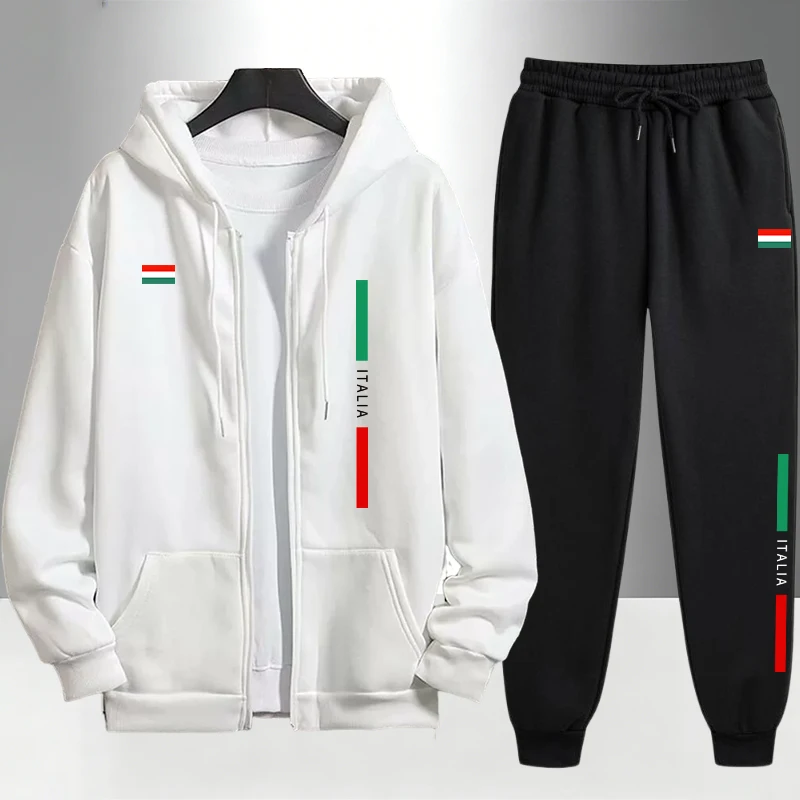 Italienische Mode Herren-Set R – Men'S Fashion Zipper Hoodie Bewertung und Preis
