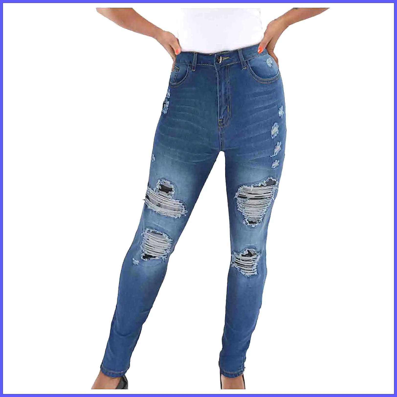 Vintage High-Waist Skinny Jean – Skinny Jeans Ripped Bewertung und Preis