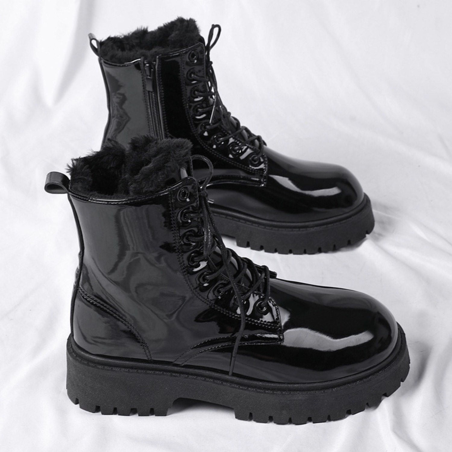 Warme Plüsch-High-Top-Stiefel  – Men'S Fashion Xxl Bewertung und Preis