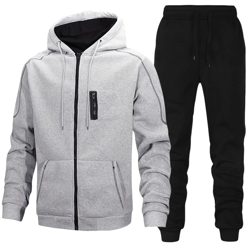 Modischer Herren-Trainingsanzu – Men'S Fashion Zipper Hoodie Bewertung und Preis