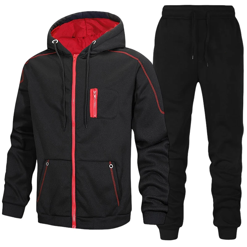 Modischer Herren-Trainingsanzu – Men'S Fashion Zipper Hoodie Bewertung und Preis