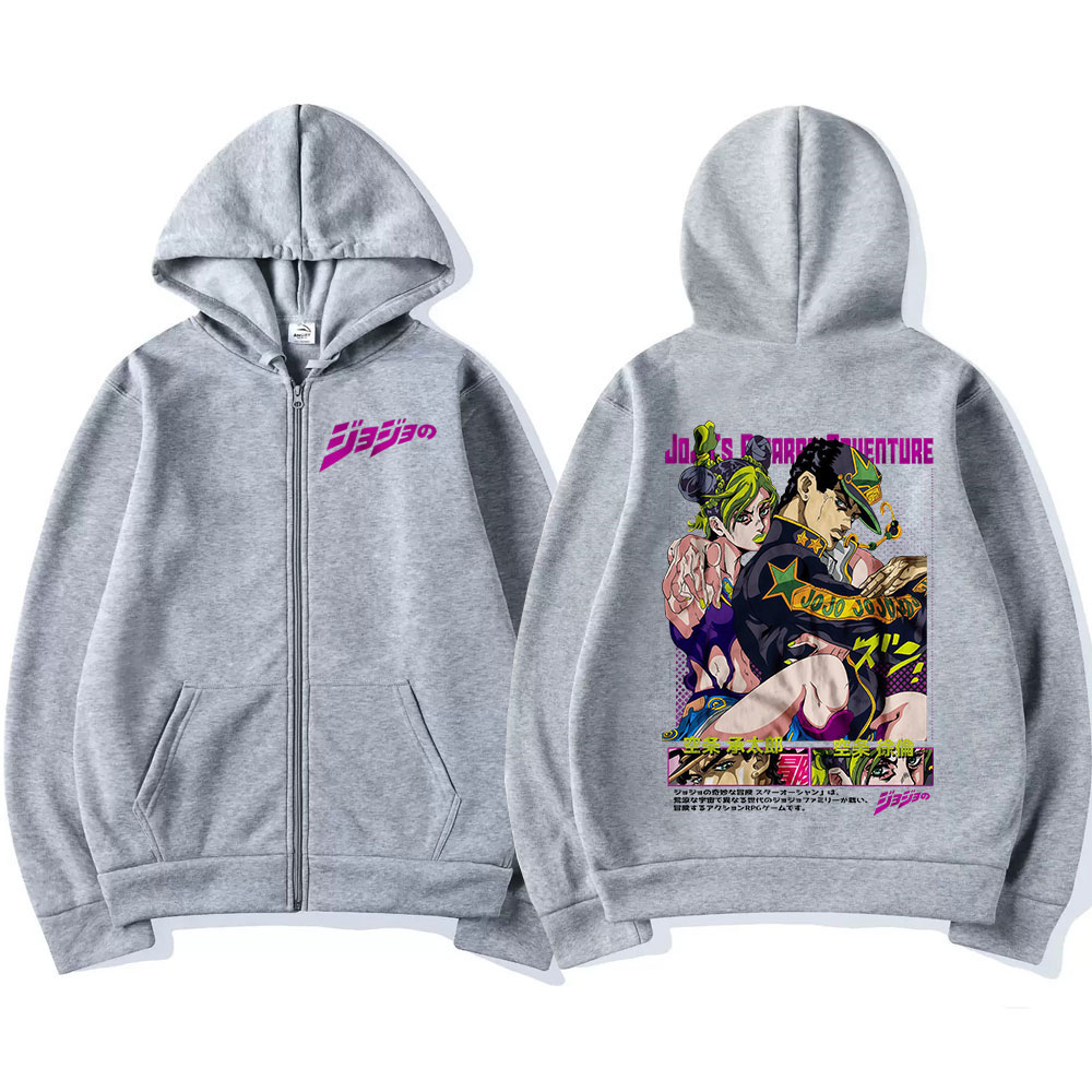 Anime Jojo Bizarre Adventure Z – Men'S Fashion Zipper Hoodie Bewertung und Preis