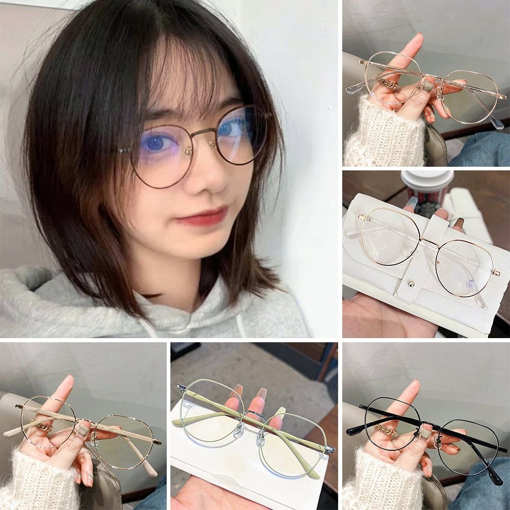 Mode Büro Polygone Anti Blauli – Men'S Fashion Round Glasses Bewertung und Preis