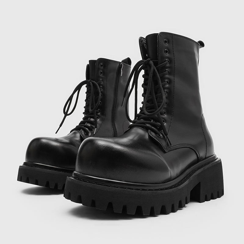 Unisex High-Top-Lederstiefel,  – Men'S Fashion Xxl Bewertung und Preis