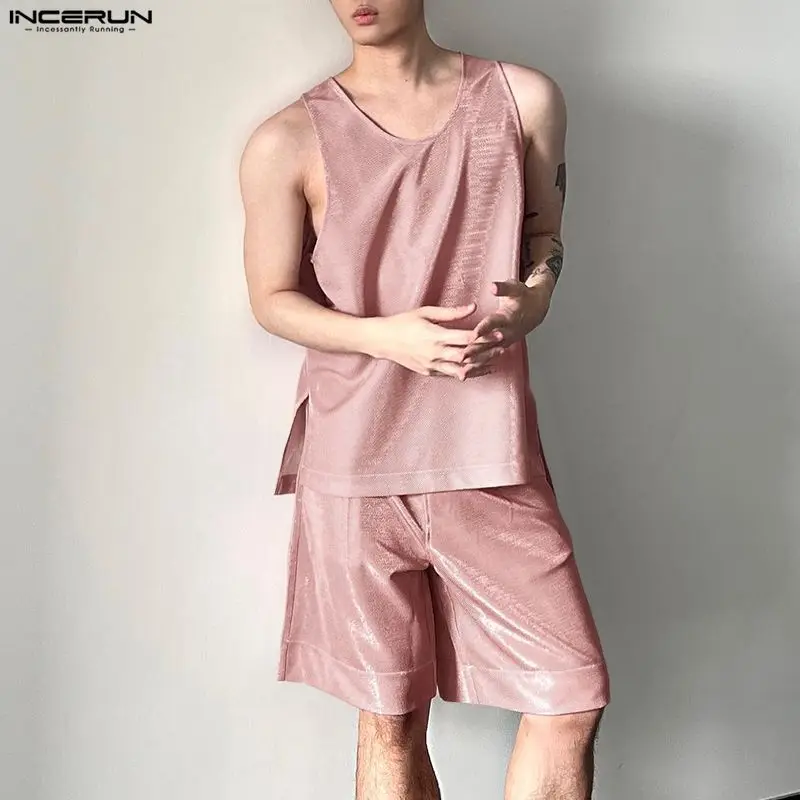 INCERUN Herren-Sets, glänzend, – Mens Fashion Casual 2026 Bewertung und Preis