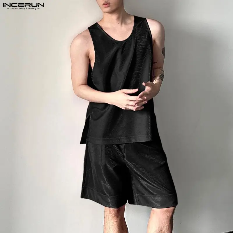 INCERUN Herren-Sets, glänzend, – Mens Fashion Casual 2026 Bewertung und Preis