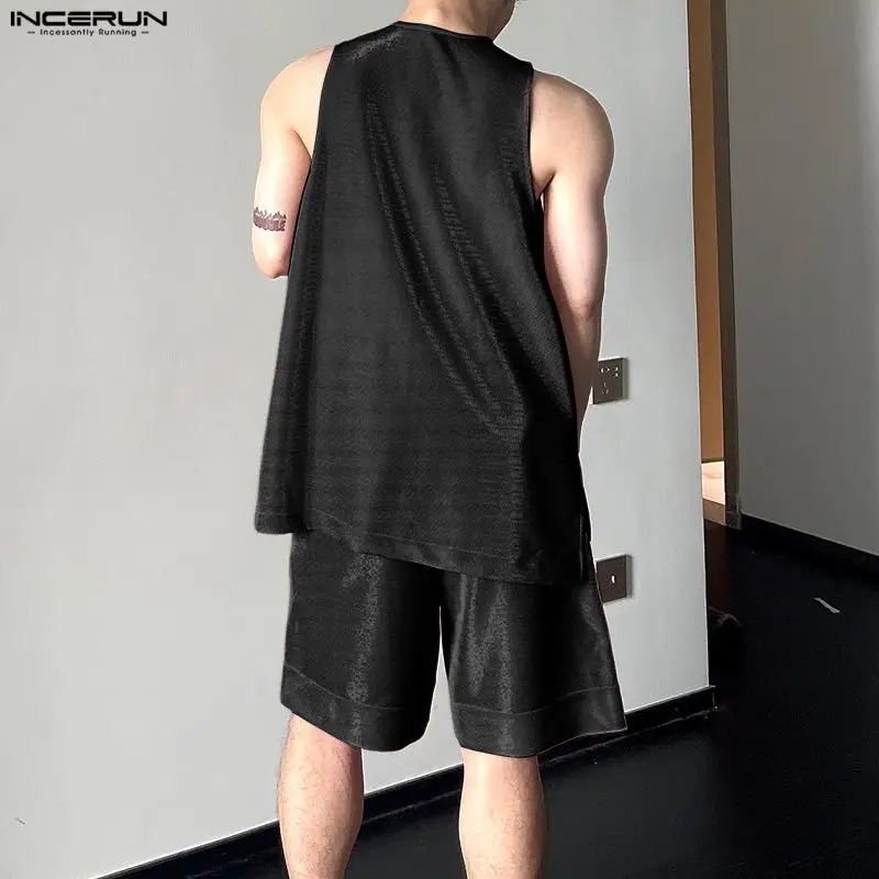 INCERUN Herren-Sets, glänzend, – Mens Fashion Casual 2026 Bewertung und Preis