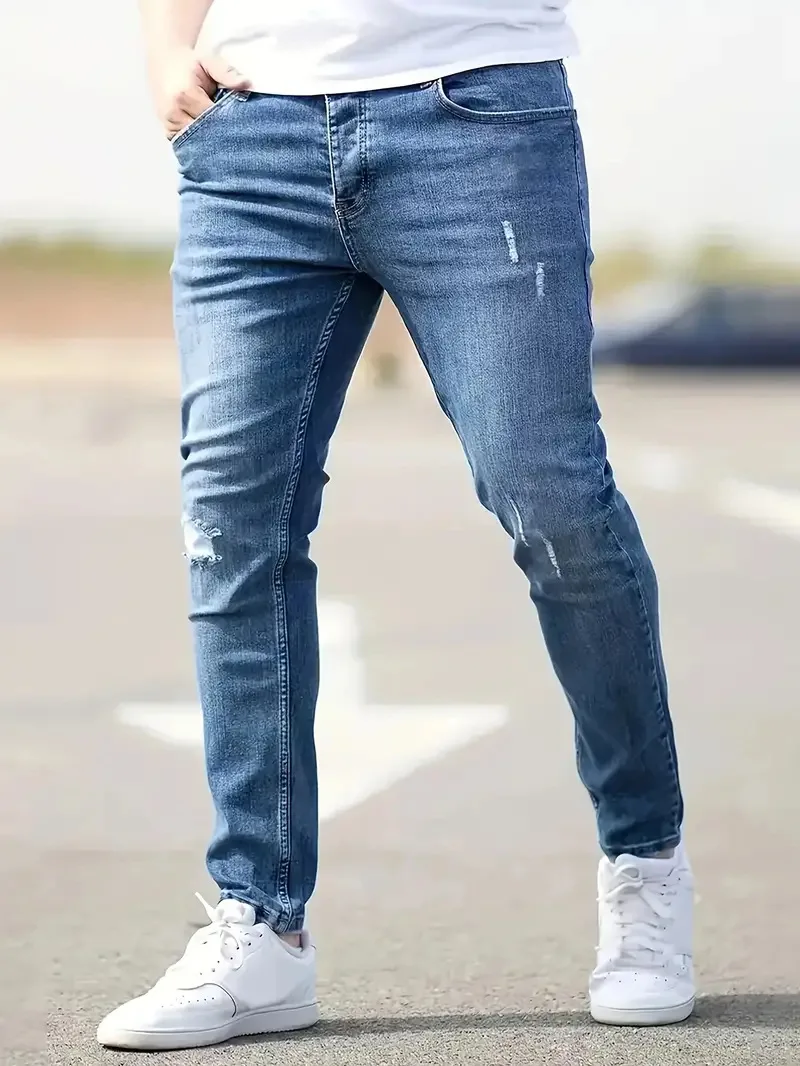 Herren Jeans Stretch Slim Fit  – Skinny Jeans Ripped Bewertung und Preis