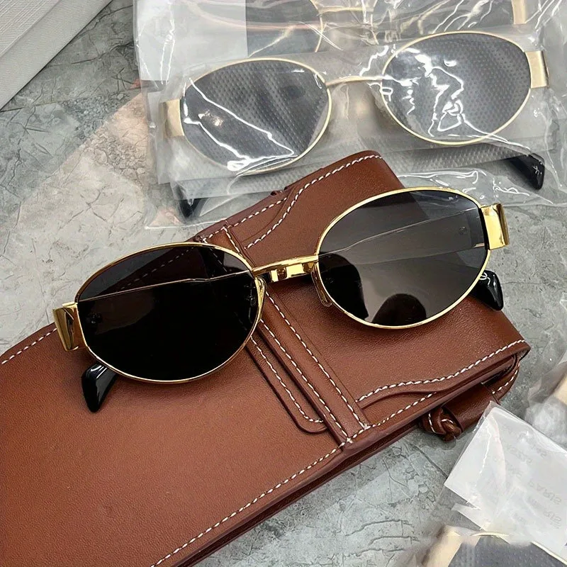 Trendige Ovale Sonnenbrille fü – Men'S Fashion Round Glasses Bewertung und Preis
