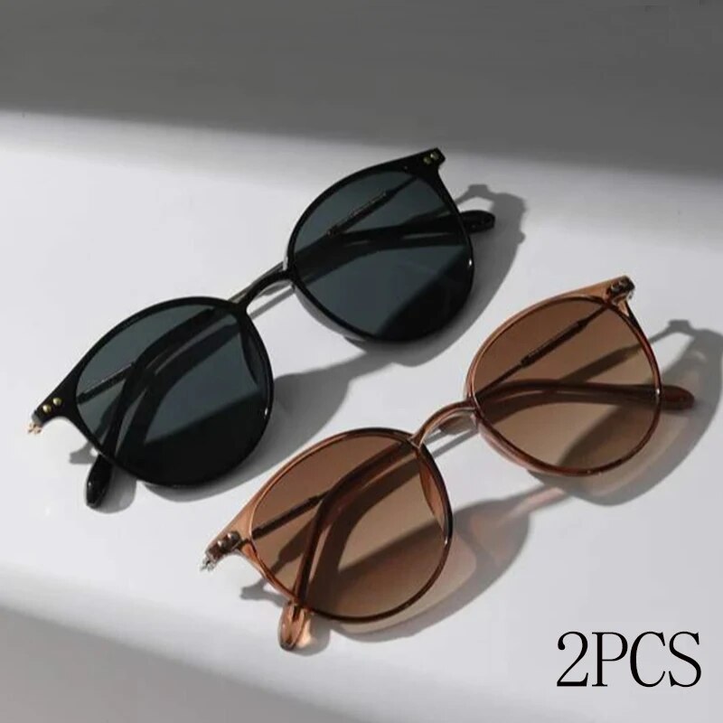 2 Stück Damen Herren Kleine Ru – Men'S Fashion Round Glasses Bewertung und Preis