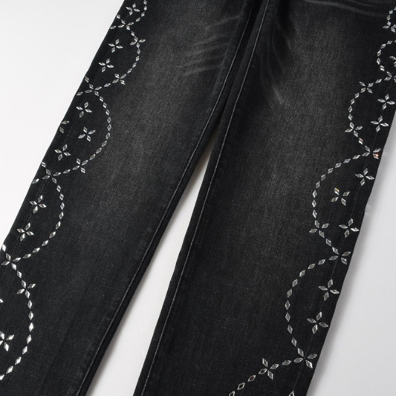 Neue Y2K Glänzende Diamant-Jea – Skinny Jeans Ripped Bewertung und Preis