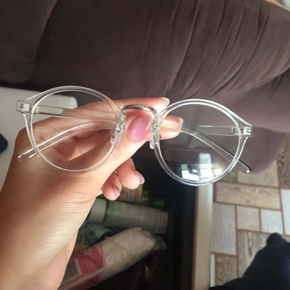 Modische transparente runde Br – Men'S Fashion Round Glasses Bewertung und Preis