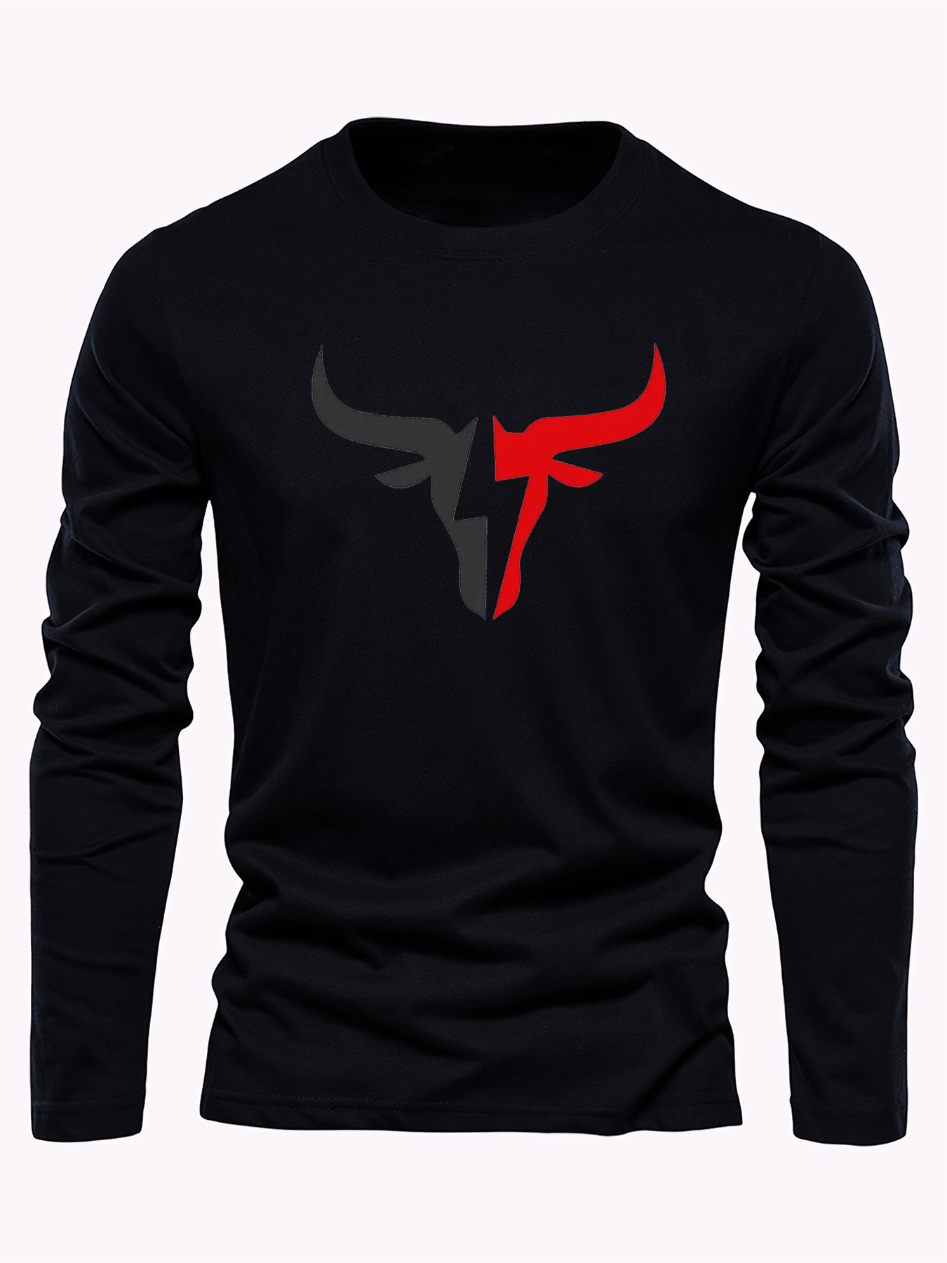 Einfarbiges Herren-Langarm-T-S – Men'S Fashion Trends Bewertung und Preis