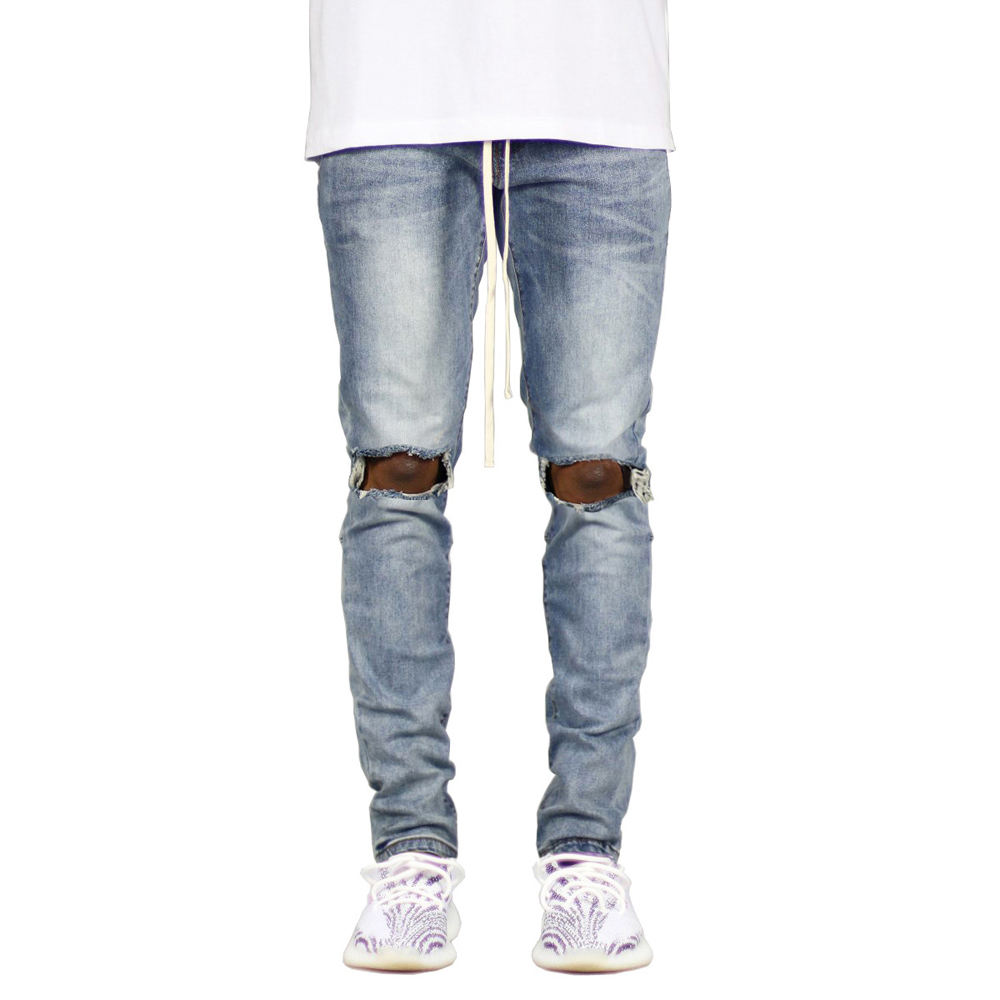 Neue männer Zerrissene Seite A – Skinny Jeans Ripped Bewertung und Preis