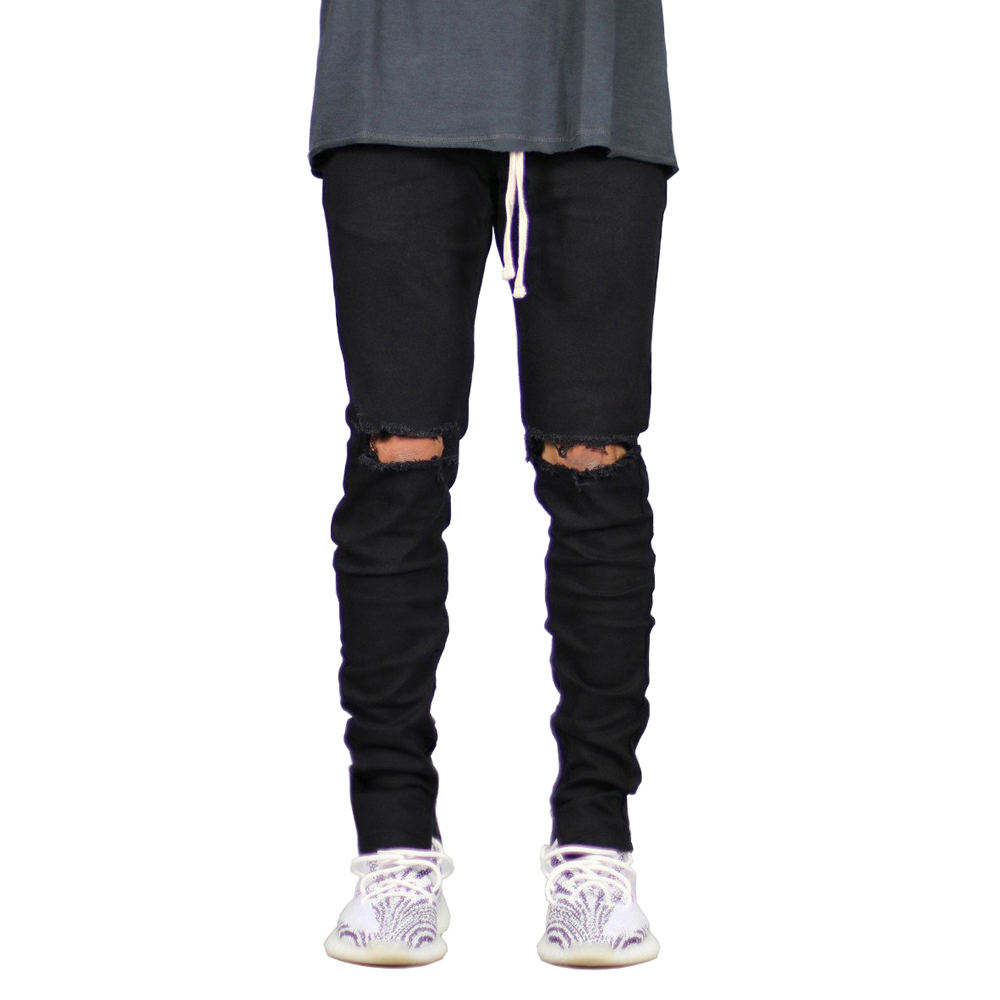 Neue männer Zerrissene Seite A – Skinny Jeans Ripped Bewertung und Preis
