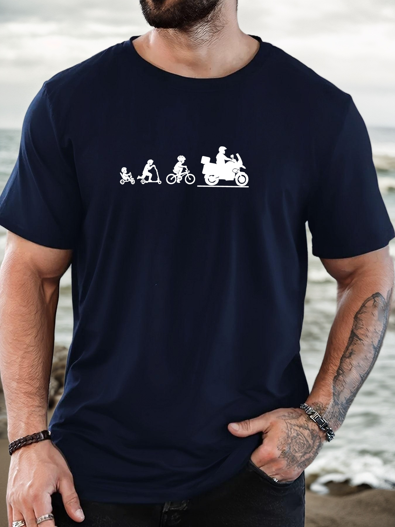 Modisches schwarzes Basic-T-Sh – Men'S Fashion Evolution Bewertung und Preis