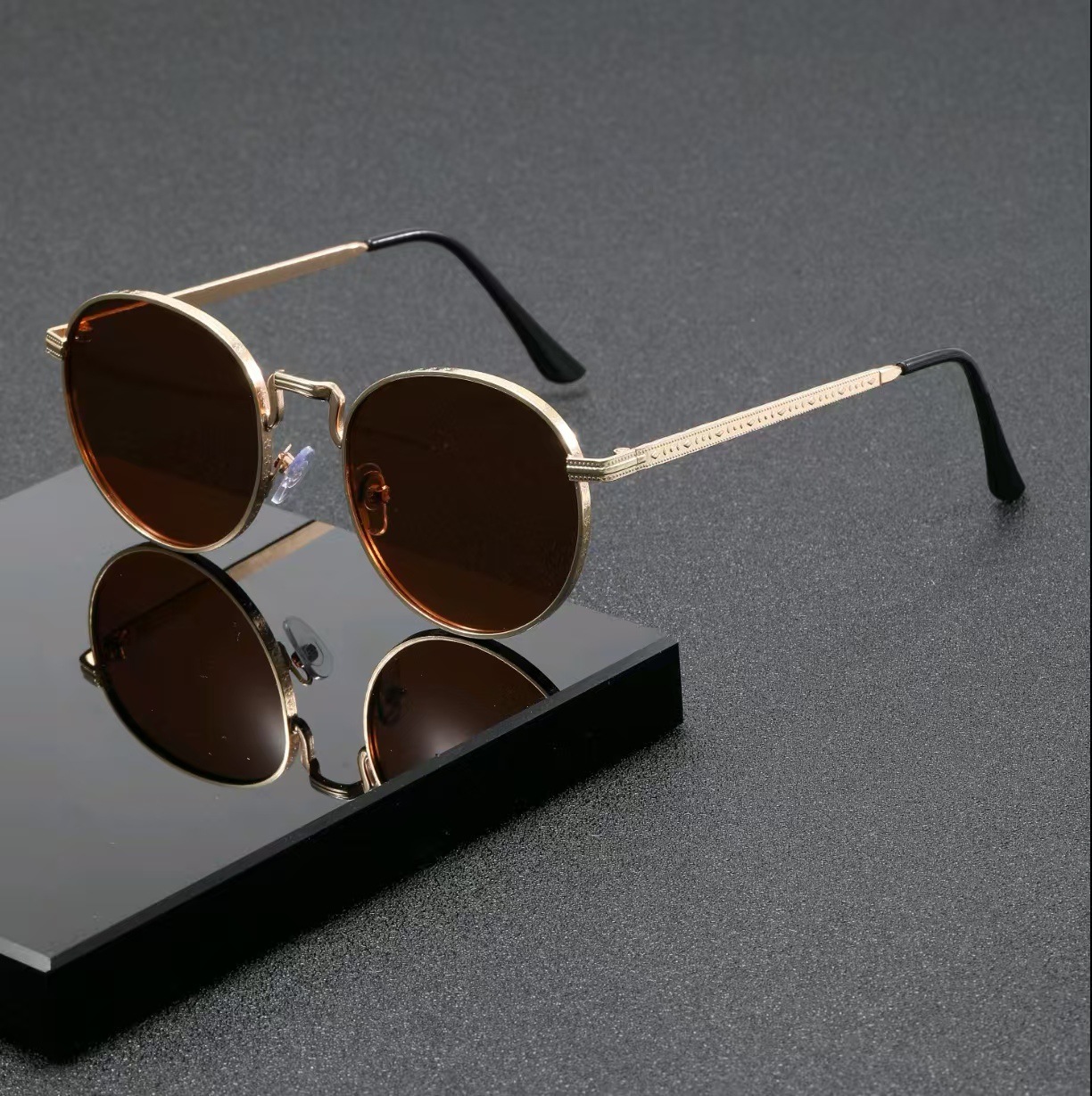 Modische Klassische Runde Sonn – Men'S Fashion Round Glasses Bewertung und Preis