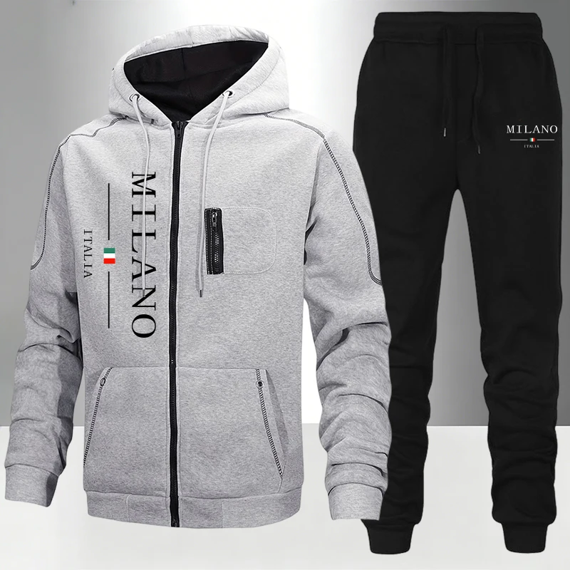Italienische Mode Herren-Set/M – Men'S Fashion Zipper Hoodie Bewertung und Preis