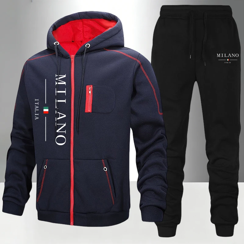 Italienische Mode Herren-Set/M – Men'S Fashion Zipper Hoodie Bewertung und Preis