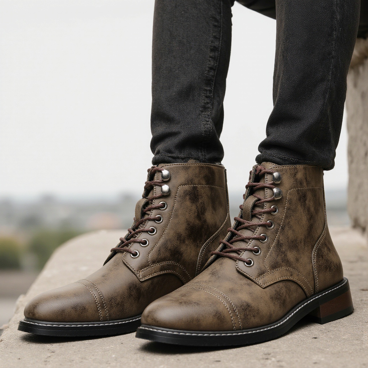Lederstiefel 2026 Retro Marke  – Men'S Fashion Model Bewertung und Preis