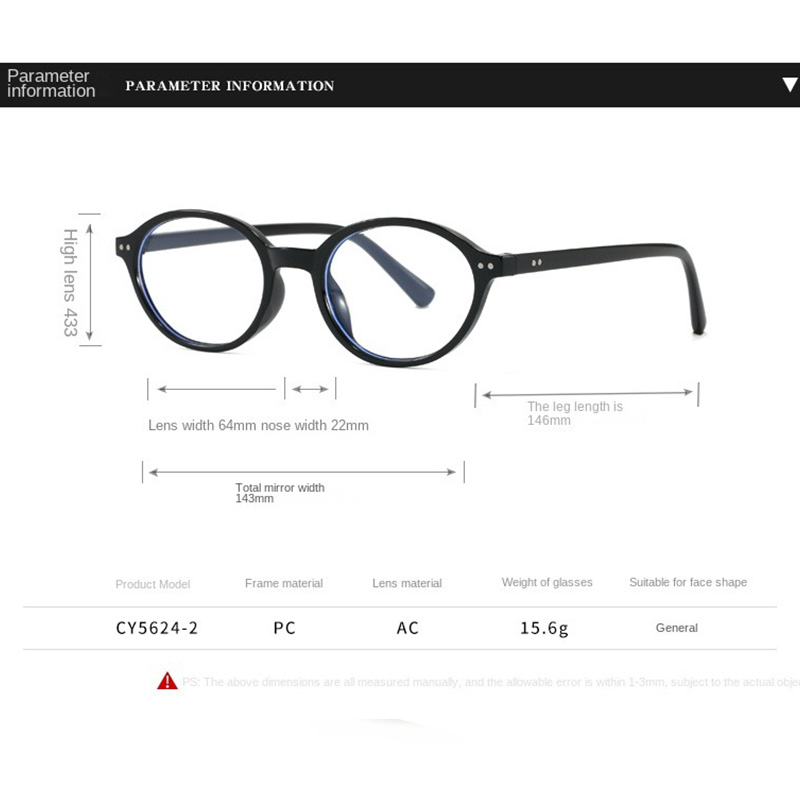 Anti-Blaulicht-Brille für Dame – Men'S Fashion Round Glasses Bewertung und Preis